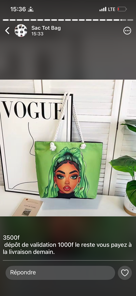 Sac fourre-tout artistique