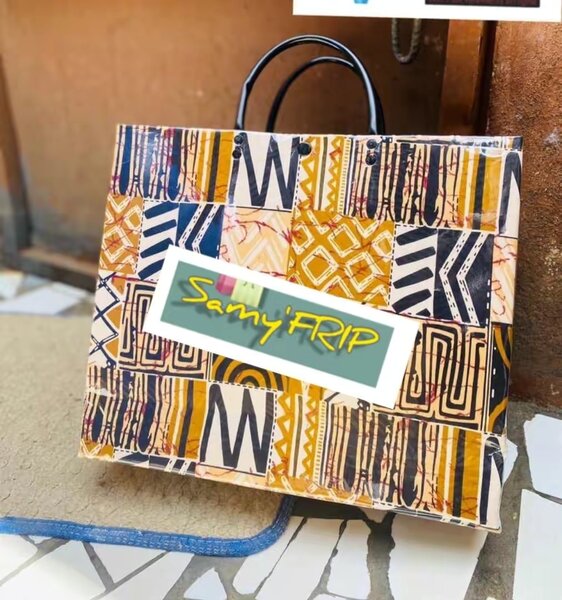 Sac cabas ethnique recyclé