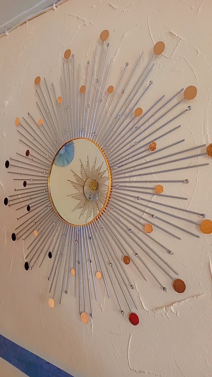 Miroir mural décoratif soleil