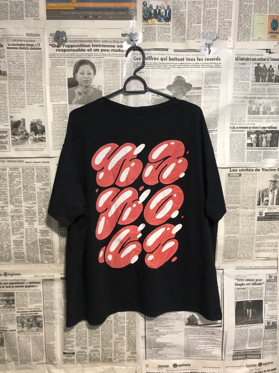 T-shirt unisexe à imprimé artistique