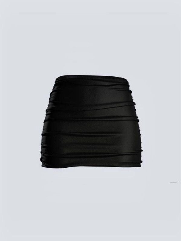 Jupe moulante froncée chic