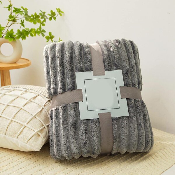 Couverture en peluche douce et chaude