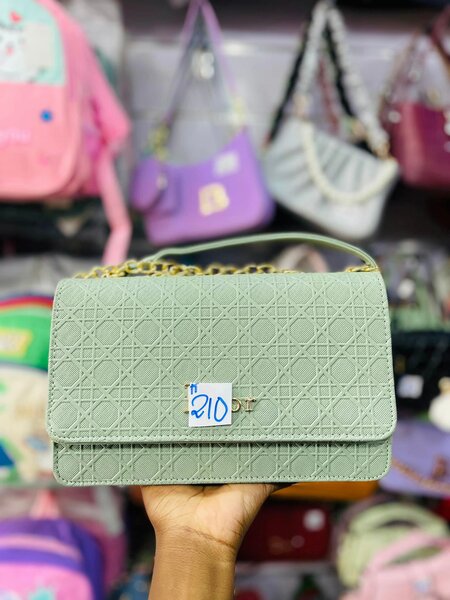 Ladies fancy hand bags green