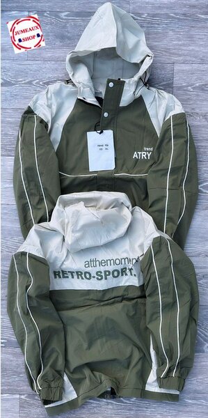 Veste coupe-vent rétro unisexe