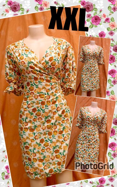 Robe à fleurs XXL élégante