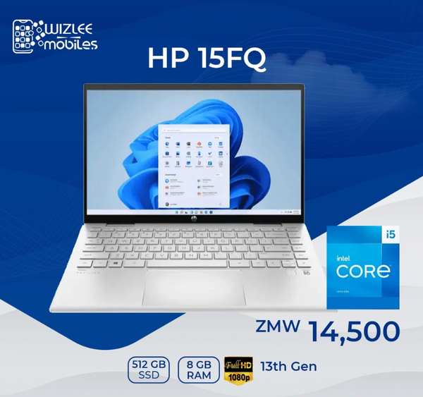 HP 15FQ i5 intel core 512 GB SSD 8 GB RAM Full HD 13th Gen 1080p Laptop
