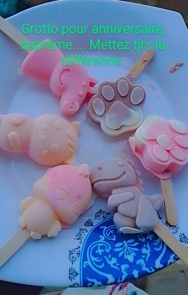 Grotto en chocolat animaux