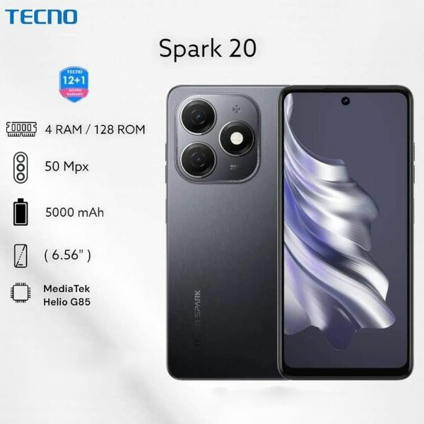 Tecno Spark 20 - 128GB - 4GB Ram