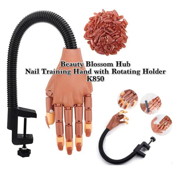 Flexible movable arm for nail art