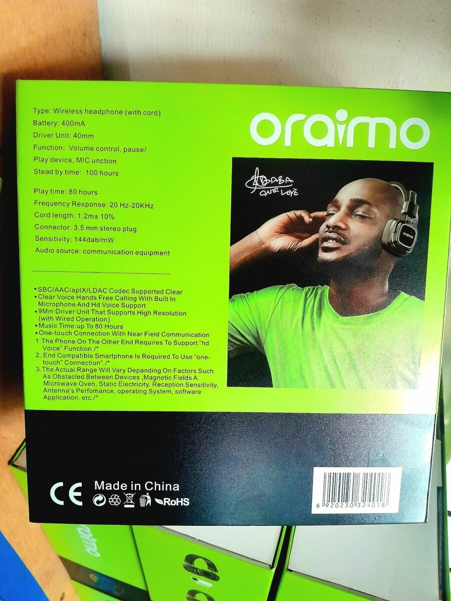 Oraimo wireless headset