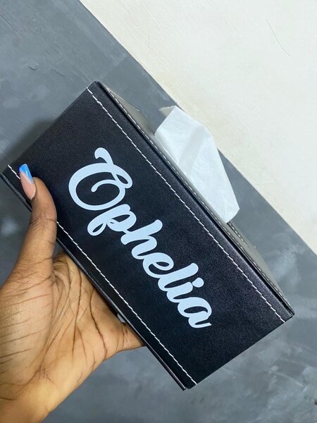Customised tissue box