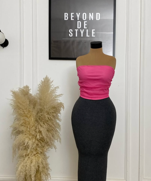 SWEET GIRL BANDEAU MESH TOP.