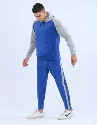 Men's Tracksuit royal blue Street Fit winters attire