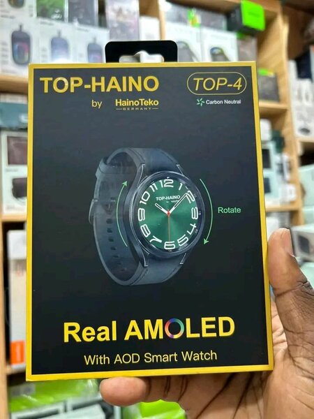 Montre intelligente AMOLED Top-Haino