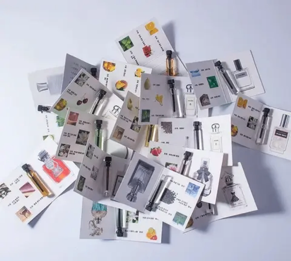 Échantillons de parfums de grande marque