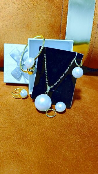 Parure Bijoux perle complet