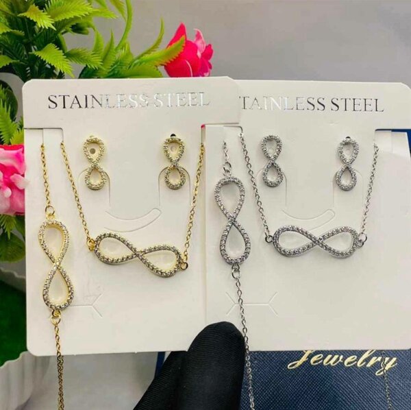Infinity jewelry set