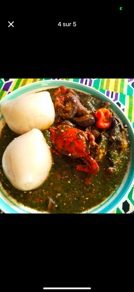 Sauce kôpê avec placali