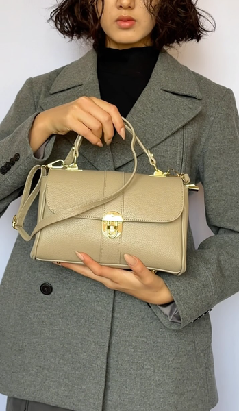 сумка бежевая