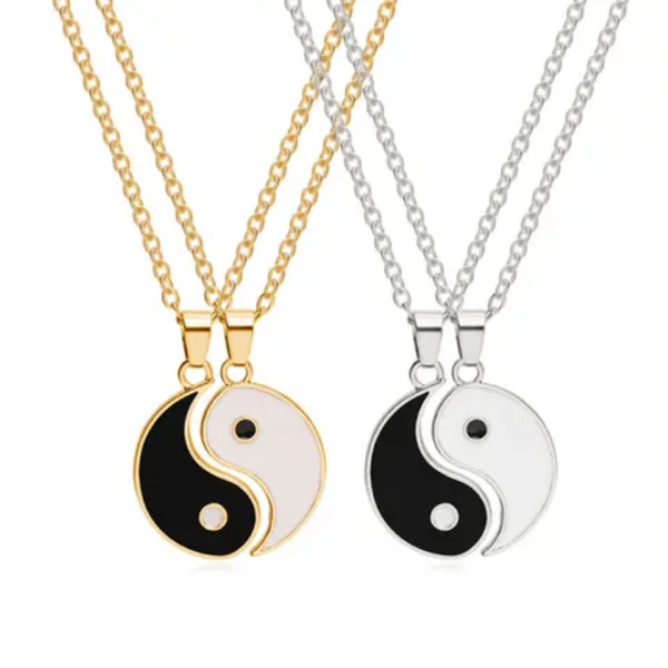 Collier Pendentif Yin Yang Ensemble