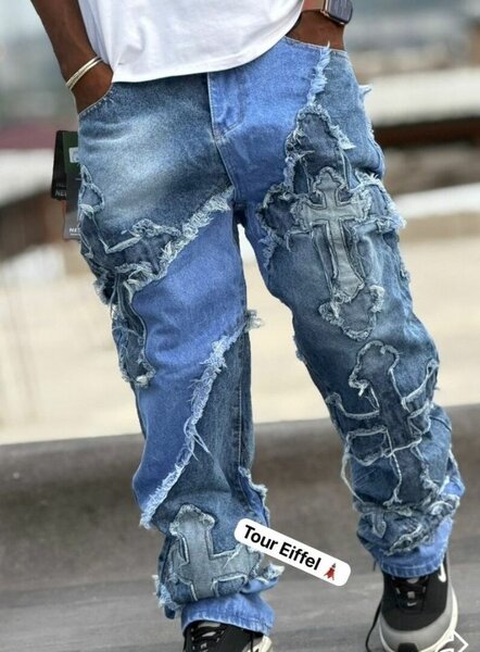 Jeans déchirés homme