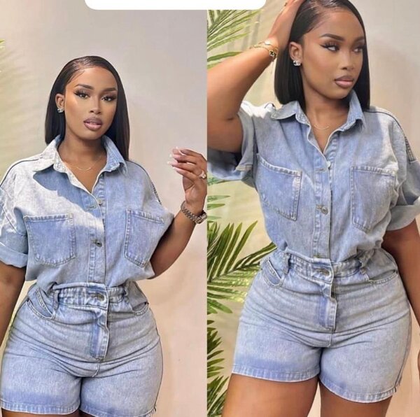 complet jeans culotte