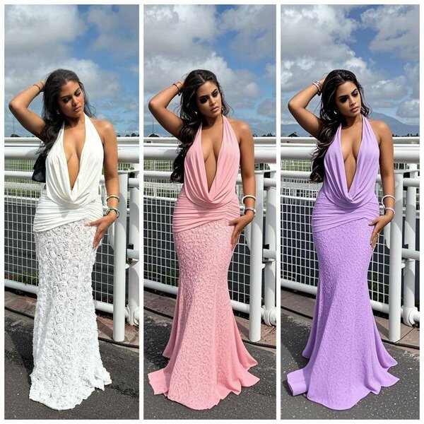 Robe longue élégante femme