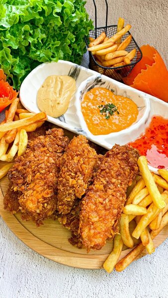 Tendres de poulet croustillants