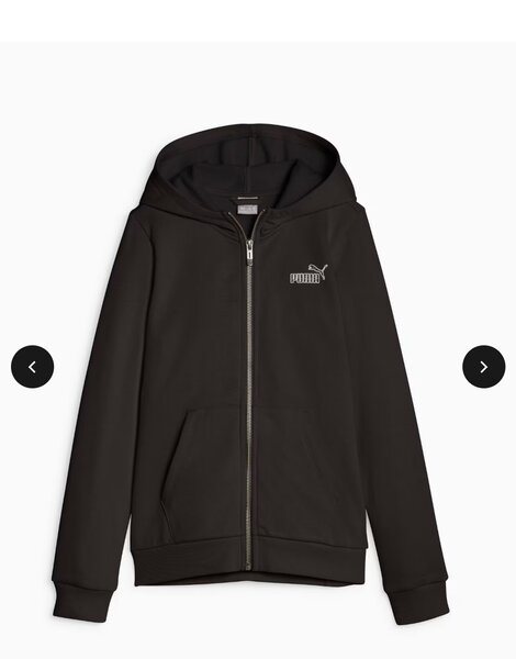PUMA Black Zip-Up Hoodie