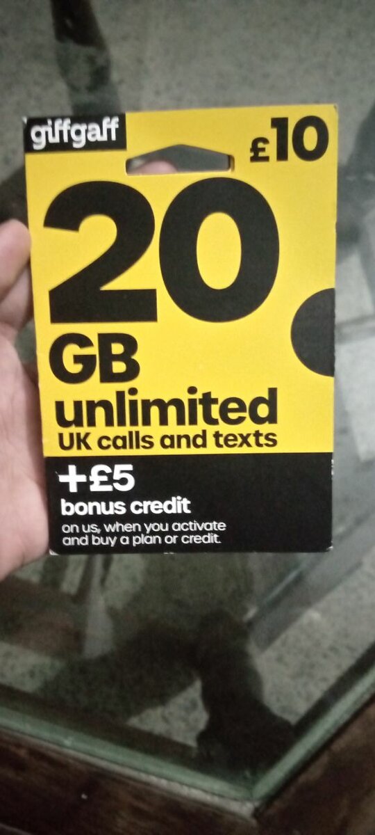 UK Physical SIM Card
