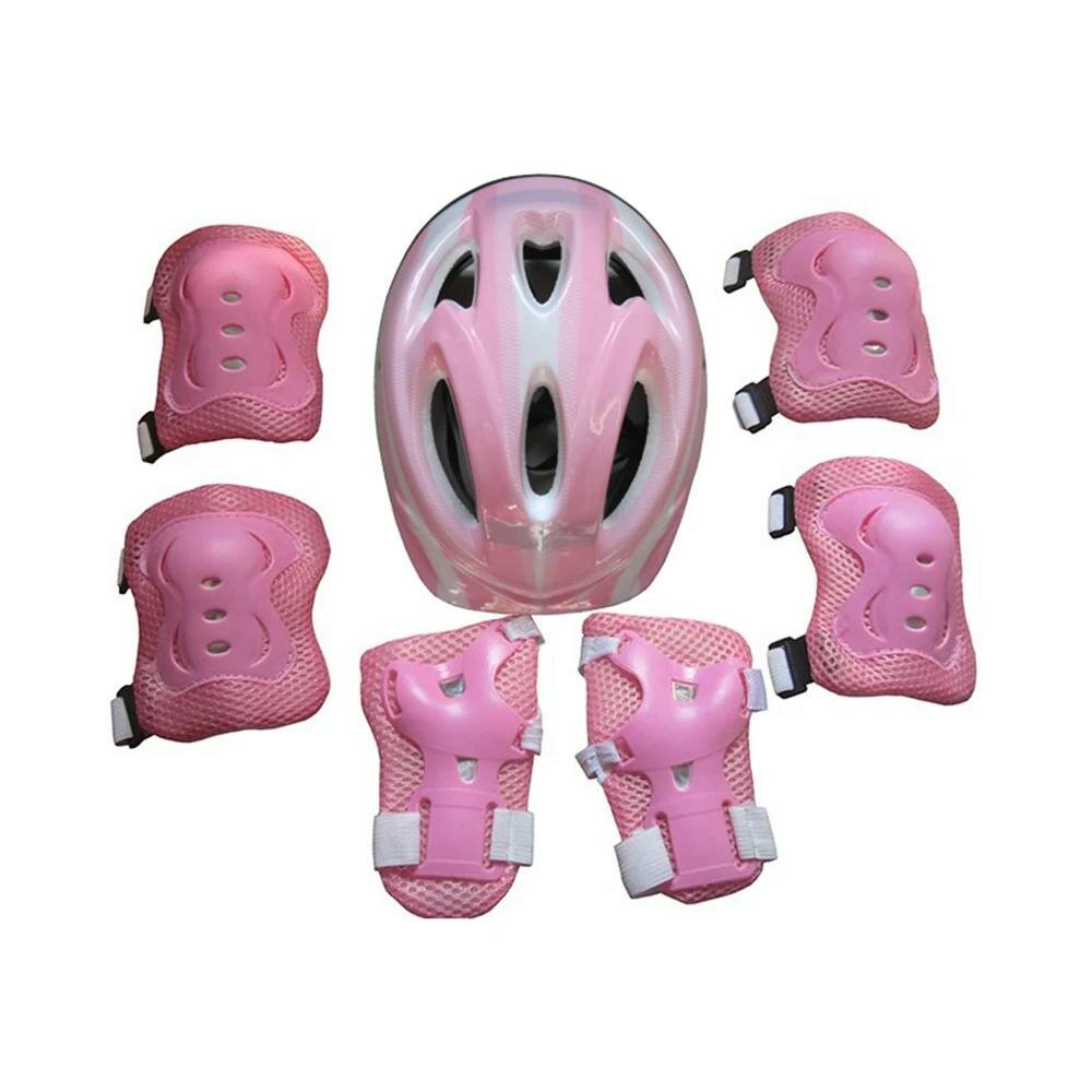 7Pcs/Set Adjustable Kids Bike Helmet & Knee Pads