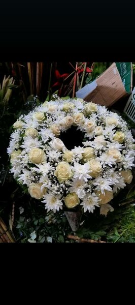 Couronne de fleurs  naturelle!