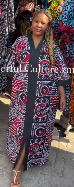 Women's long dress with print