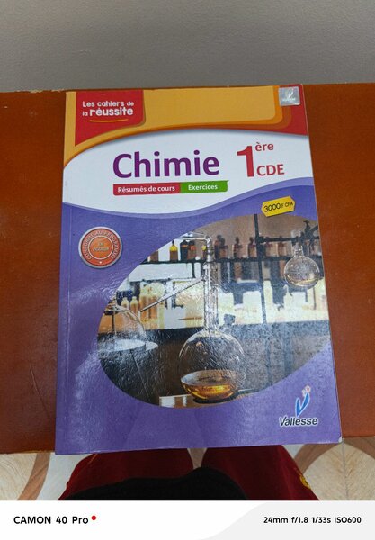 Livre Physique 1ère CDE