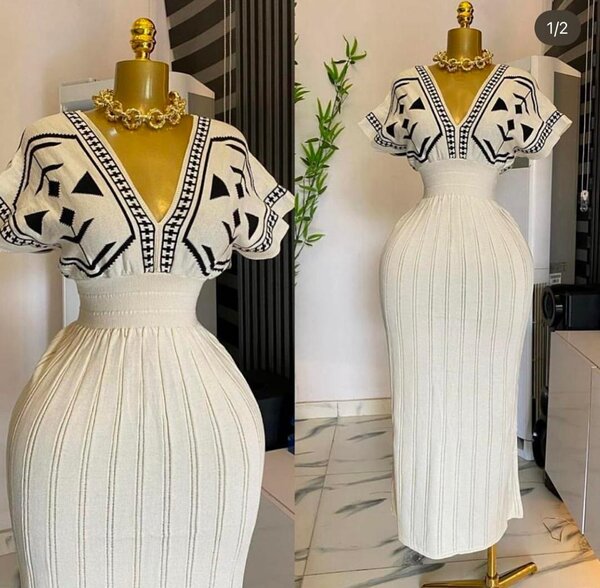 Robe élégante en tricot