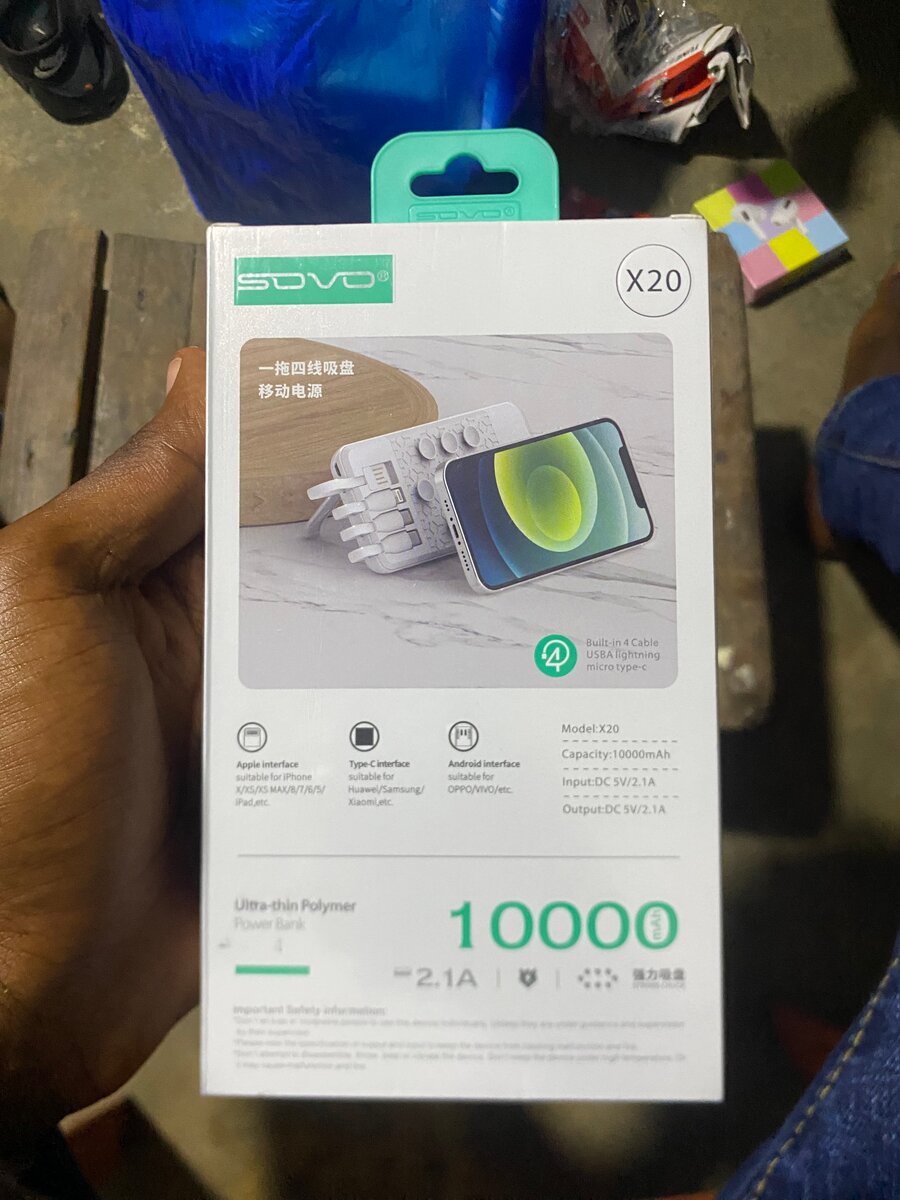 Chargeur Portable SOVD 10000mAh