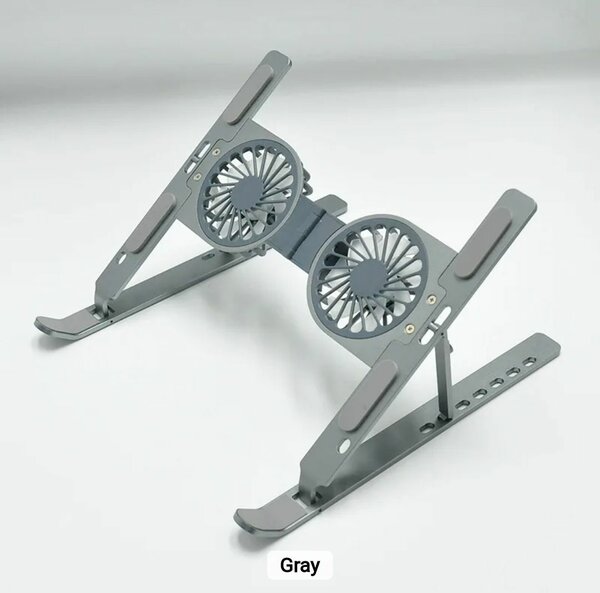 Foldable Adjustable Portable Aluminum laptop and tablet stan
