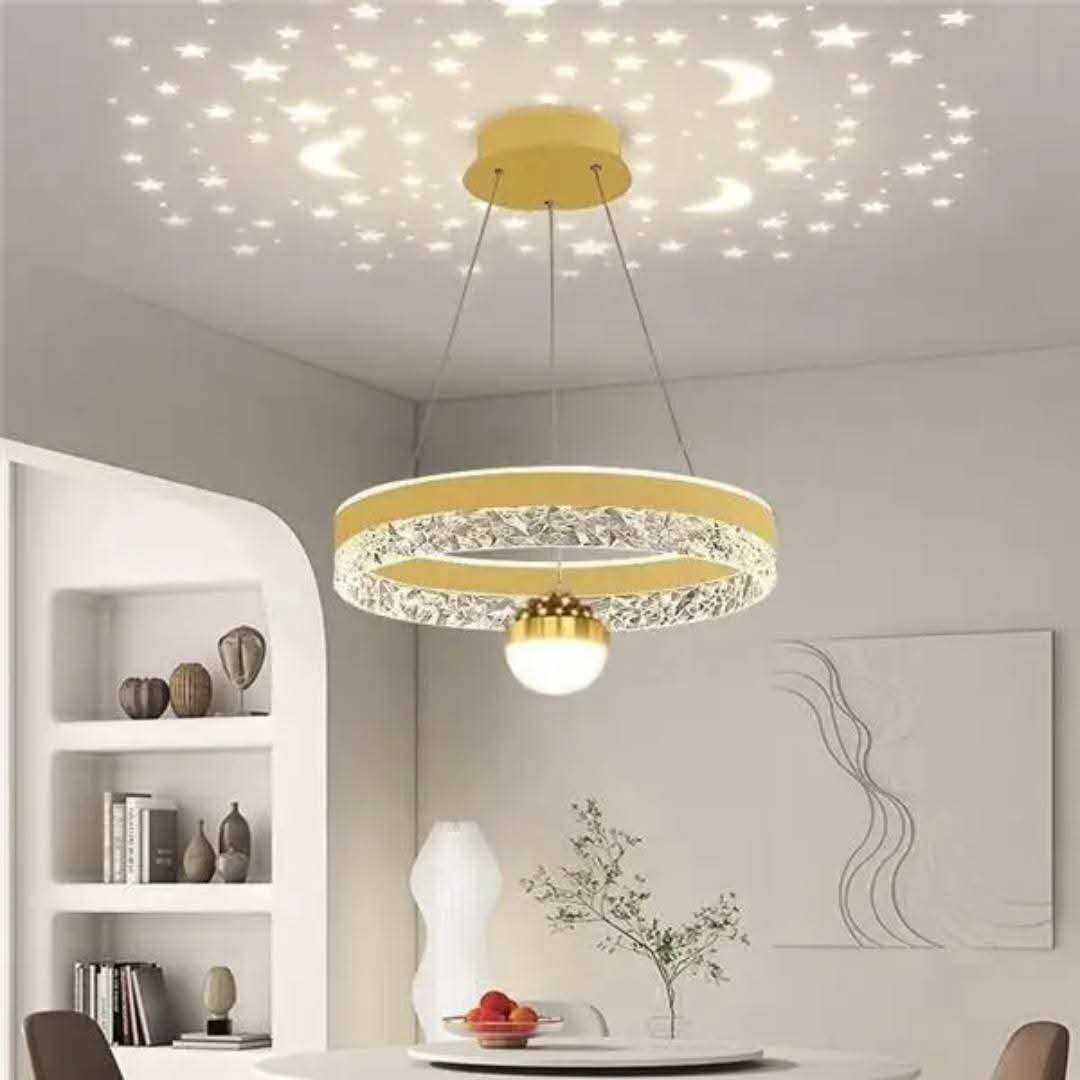 Suspension LED projecteur étoiles