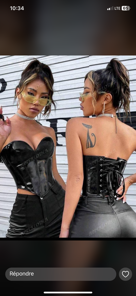 Corset en cuir élégant