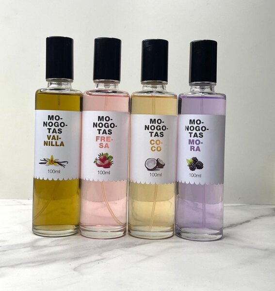 Monogotas body spray available in all flavors