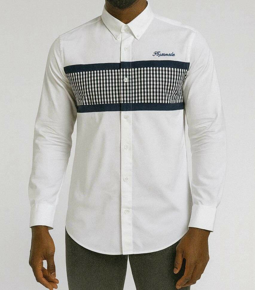 Chemise élégante à carreaux