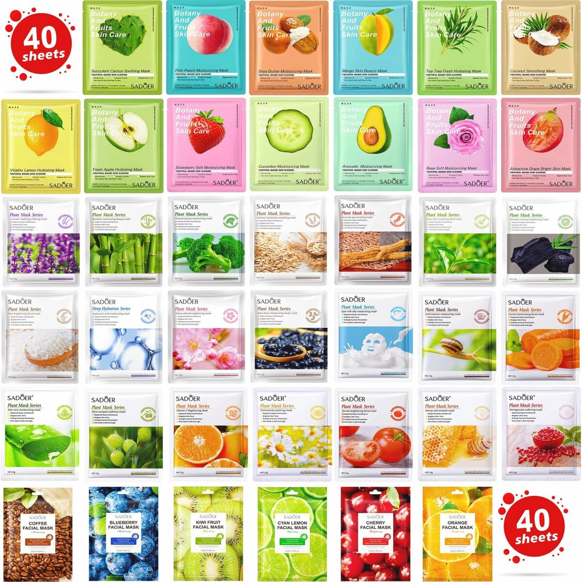 Hydrating Facial Sheets Masks