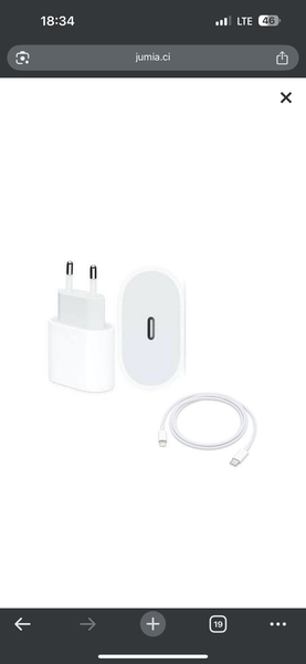 Chargeur rapide USB-C 20W