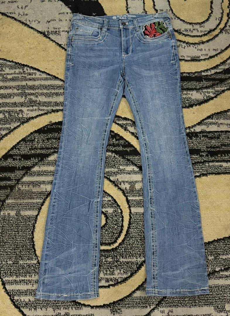 Jeans décontractés brodés