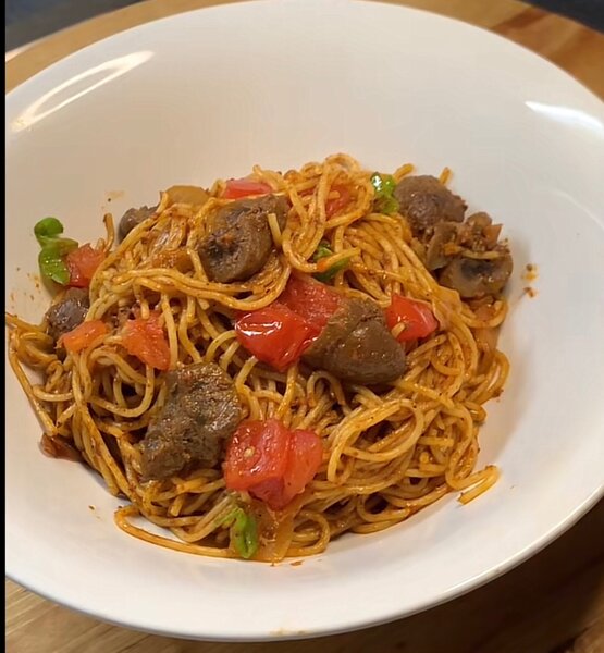 Spaghettis rognon façon diallo