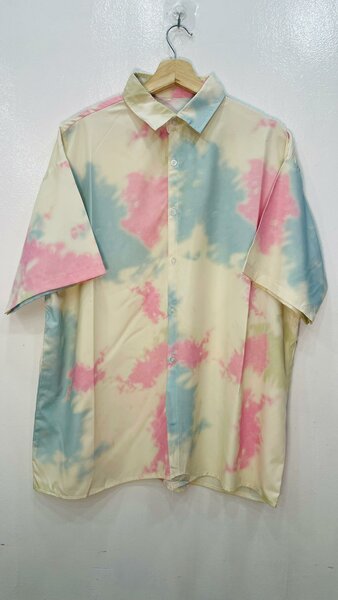 Chemise tie-dye multicolore