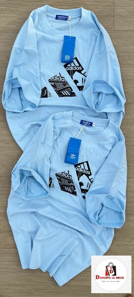 T-shirt Adidas bleu classique
