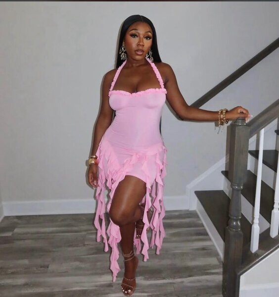 Robe soirée dos nu élégante