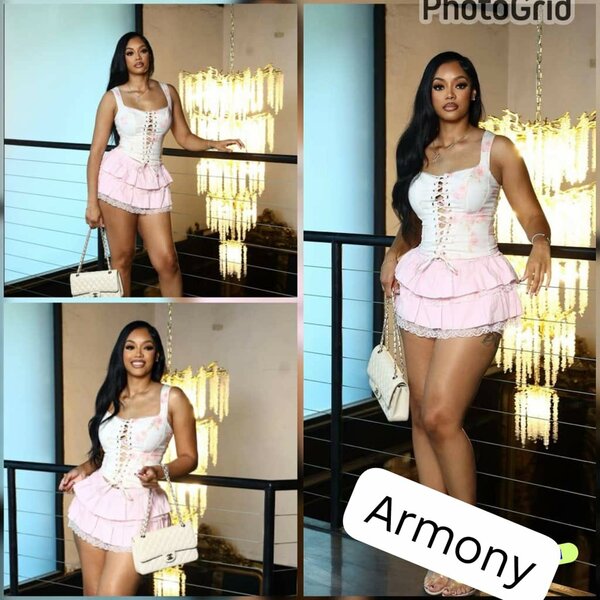 Robe bustier rose chic