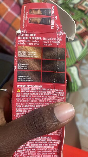 Coloration pour cheveux brun foncé